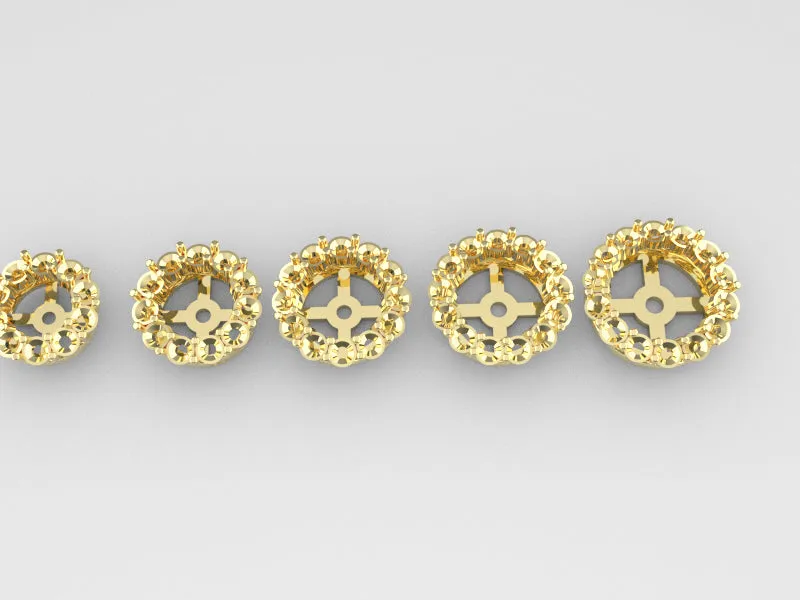 J1005 - 2.4 m Share Prong Round Earring Jacket