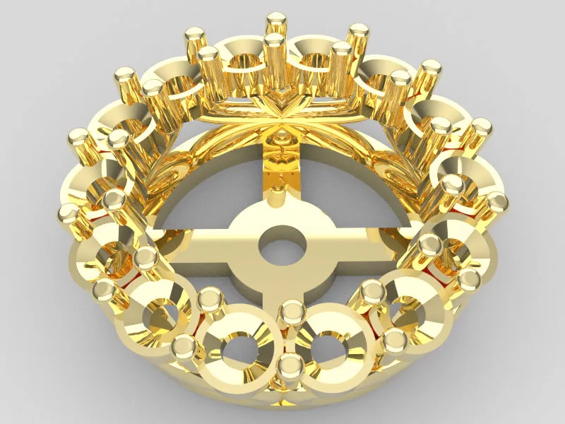 J1005 - 2.4 m Share Prong Round Earring Jacket