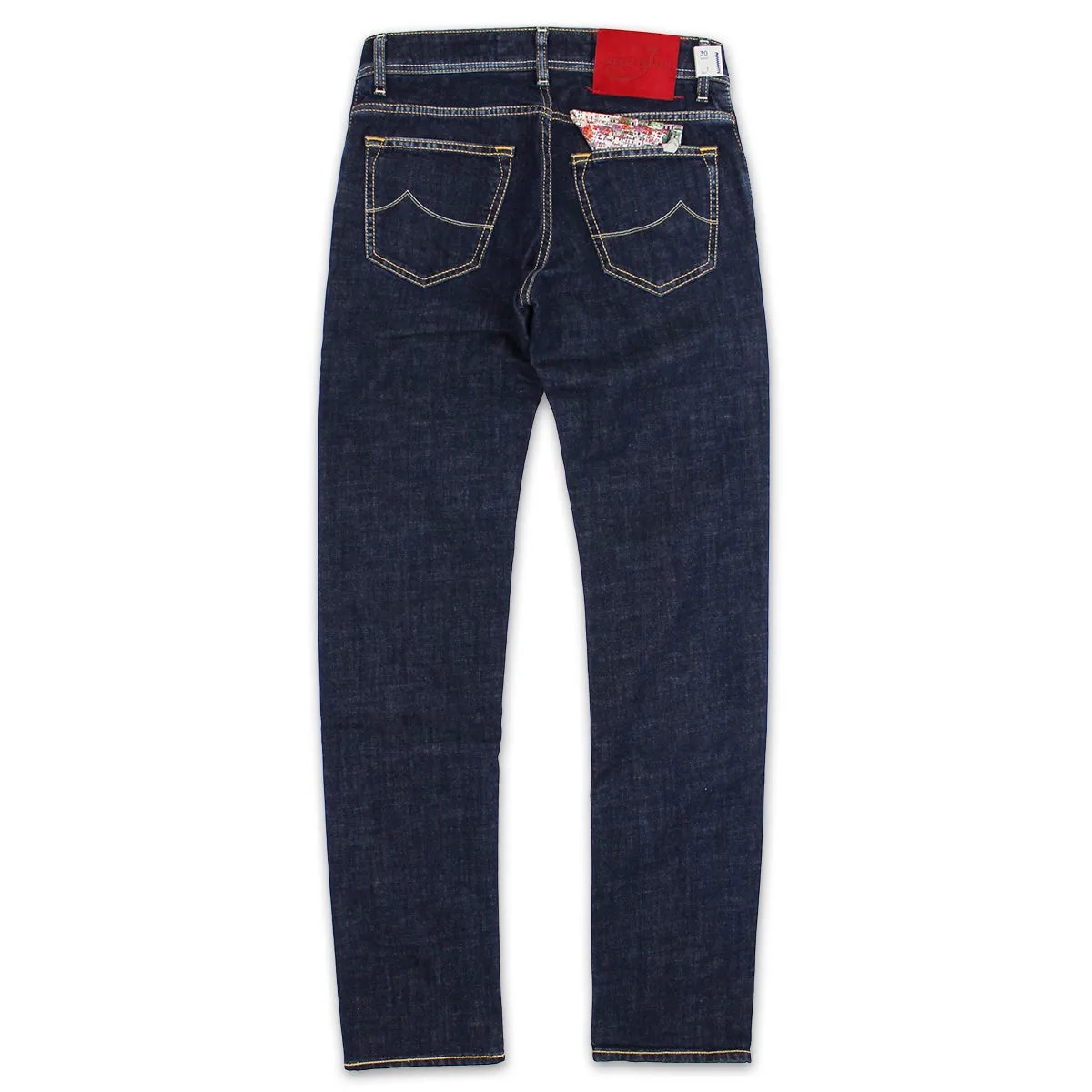 Jacob Cohen - J622 Comf Dark Wash Red Patch Jeans in Blue