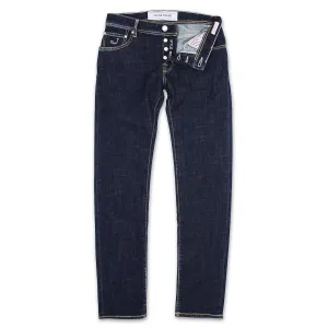 Jacob Cohen - J622 Comf Dark Wash Red Patch Jeans in Blue