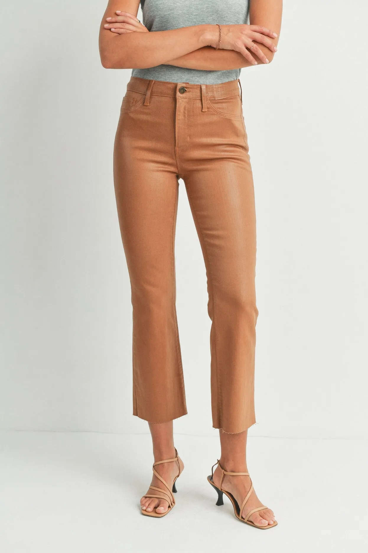 Jade Coated Jeans