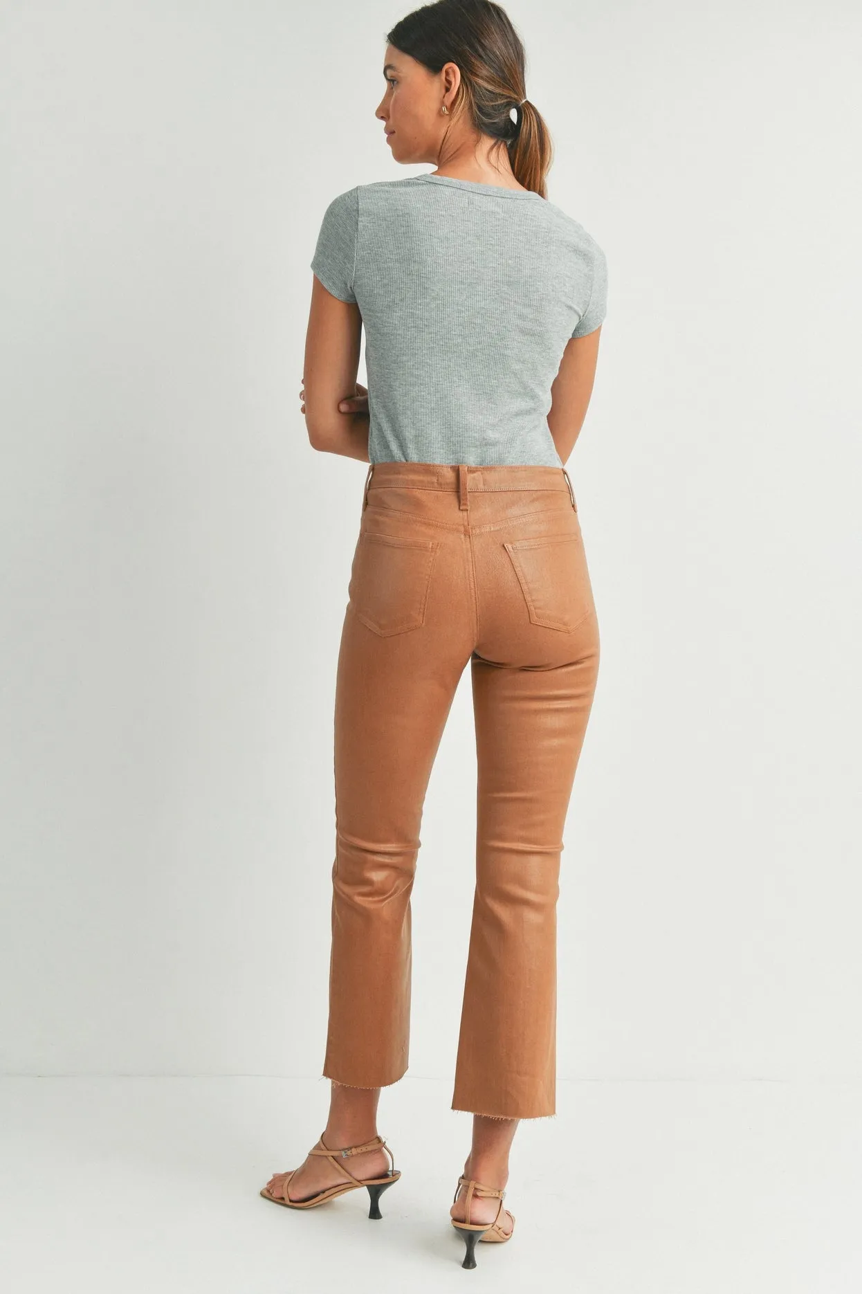 Jade Coated Jeans
