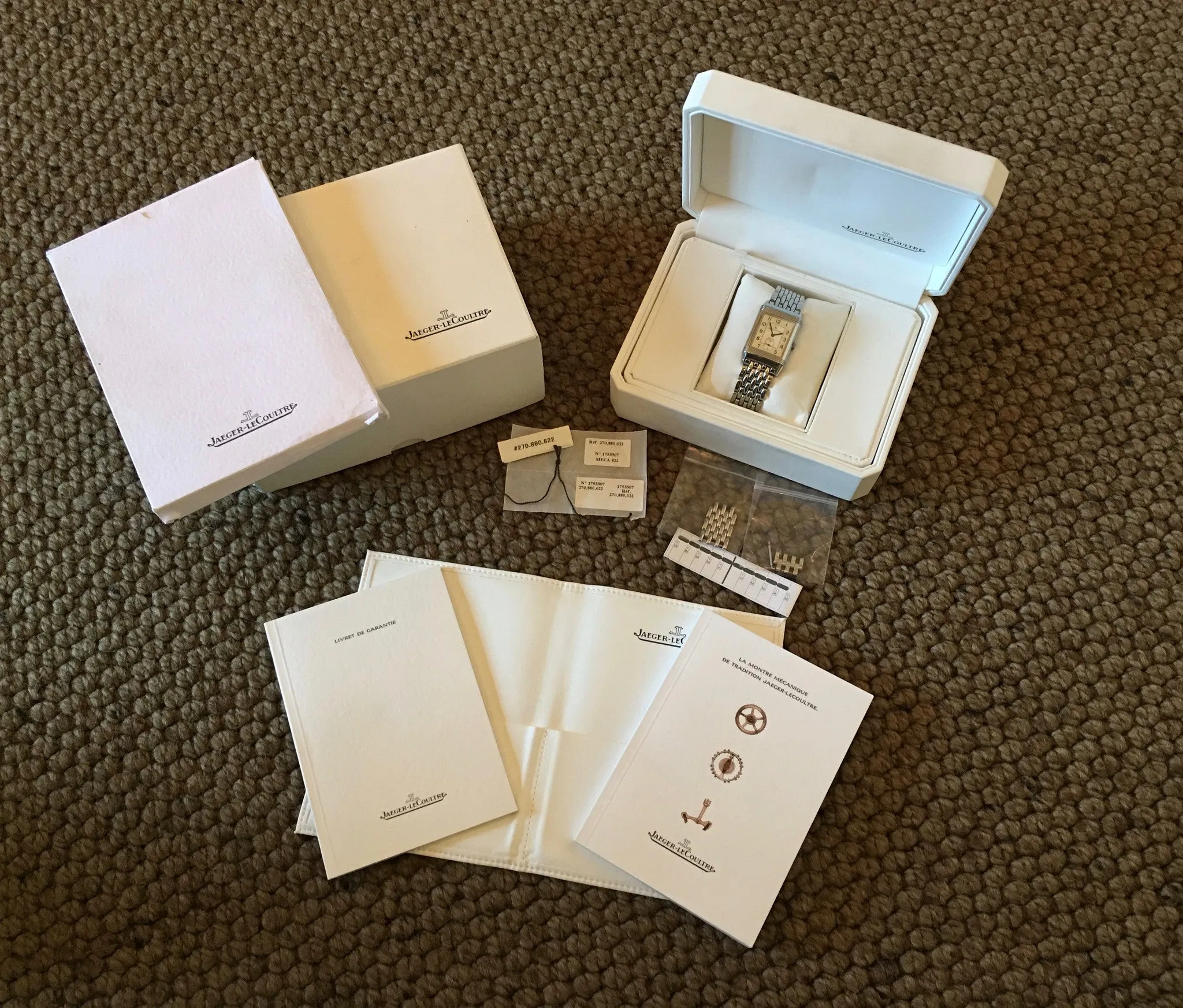 Jaeger LeCoultre Reverso Grande Taille 270.8.62 Steel Manual Wind Wristwatch