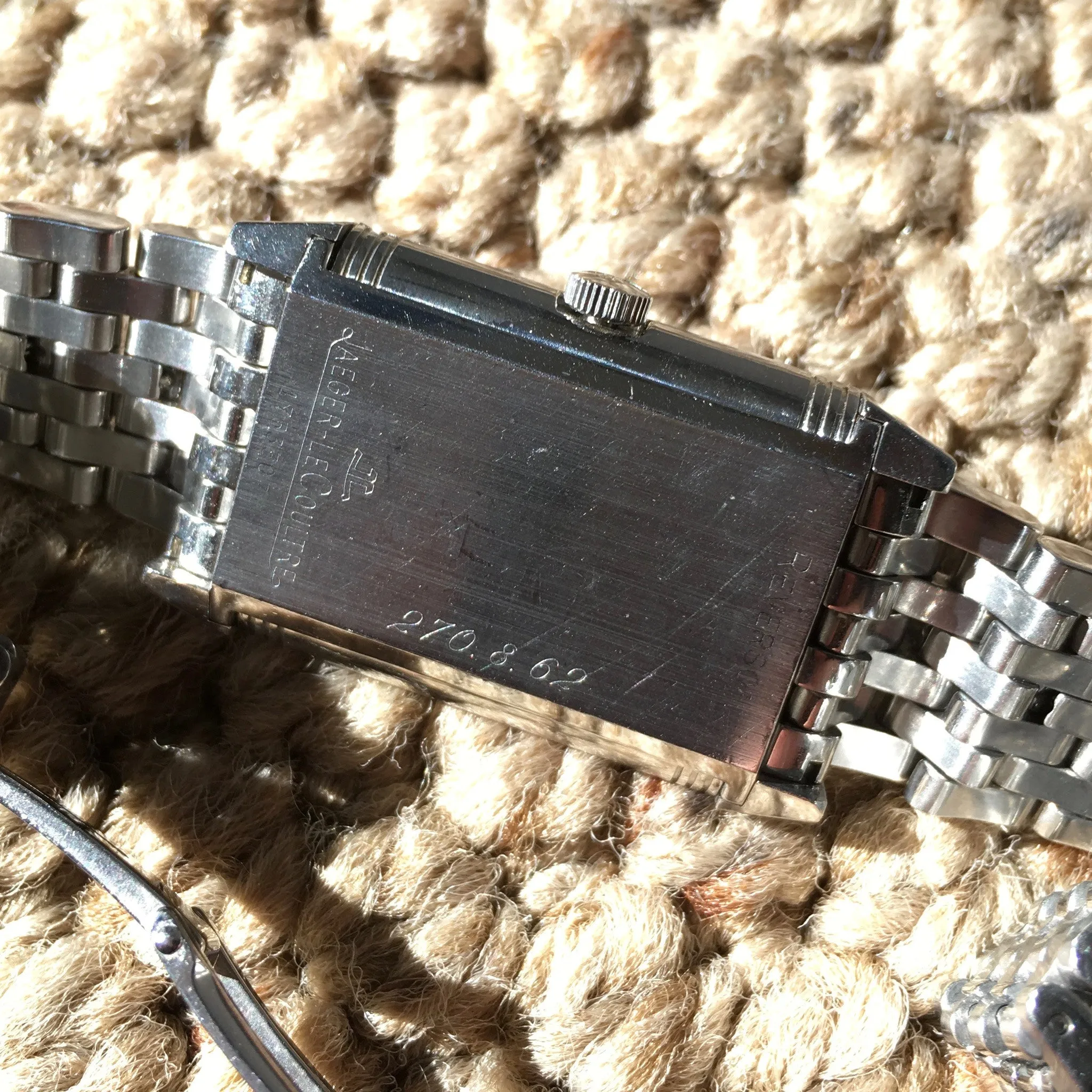 Jaeger LeCoultre Reverso Grande Taille 270.8.62 Steel Manual Wind Wristwatch