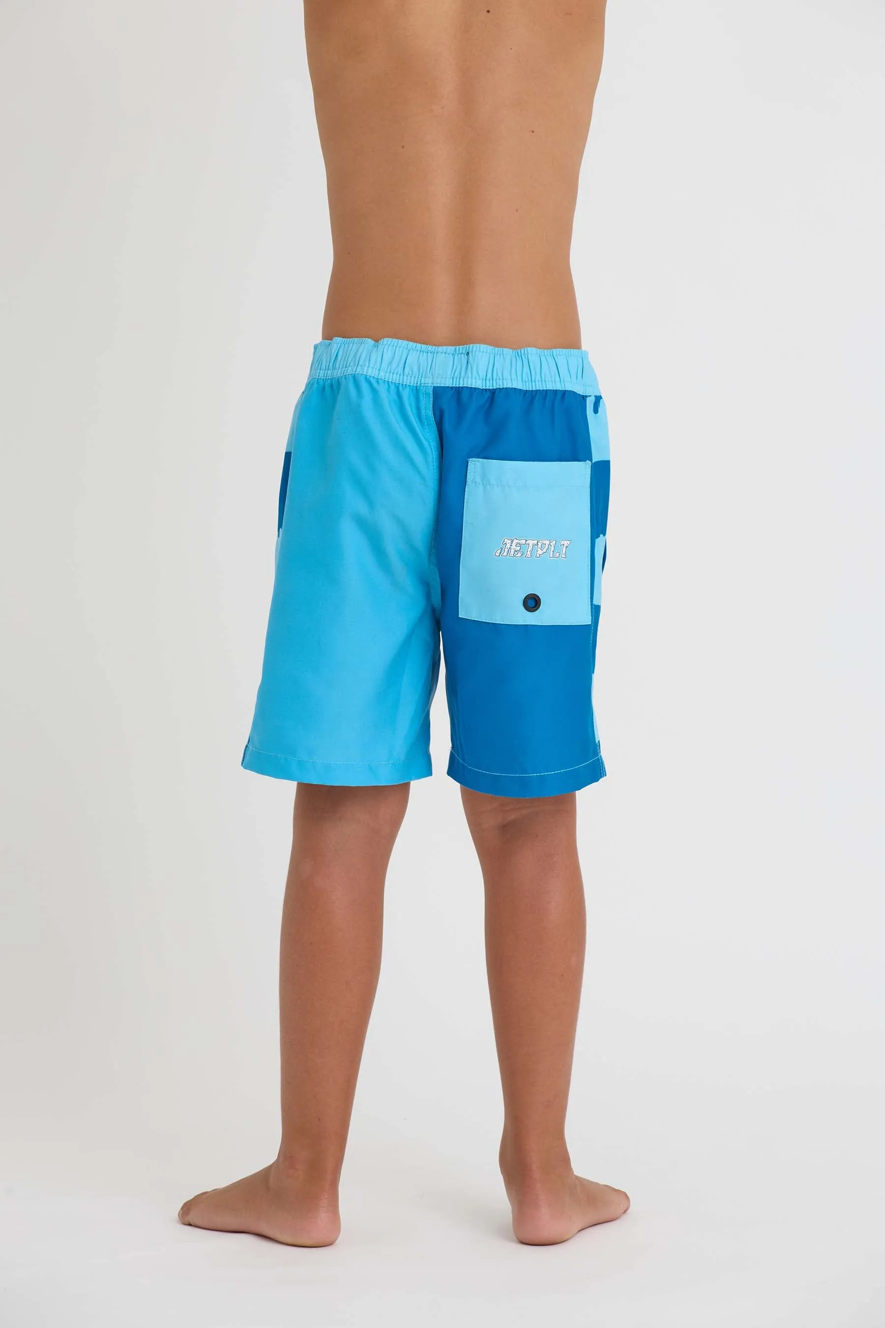 Jetpilot Slime Monster Kids Boardshorts - Blue