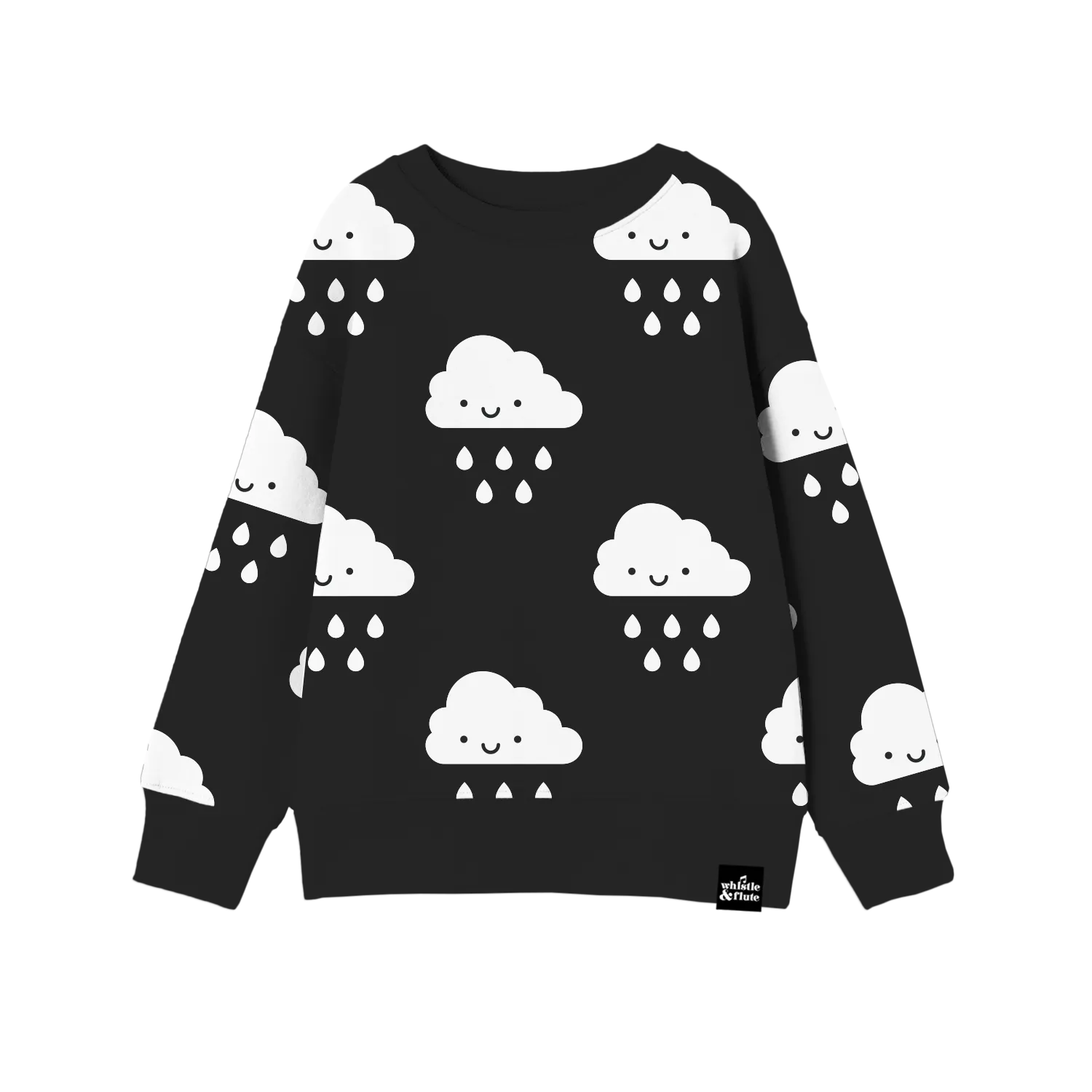 Kawaii Cloud Allover Print Sweatshirt