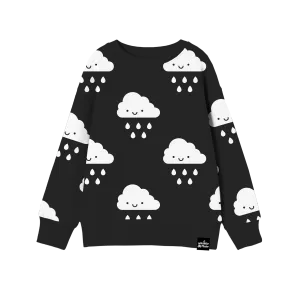Kawaii Cloud Allover Print Sweatshirt