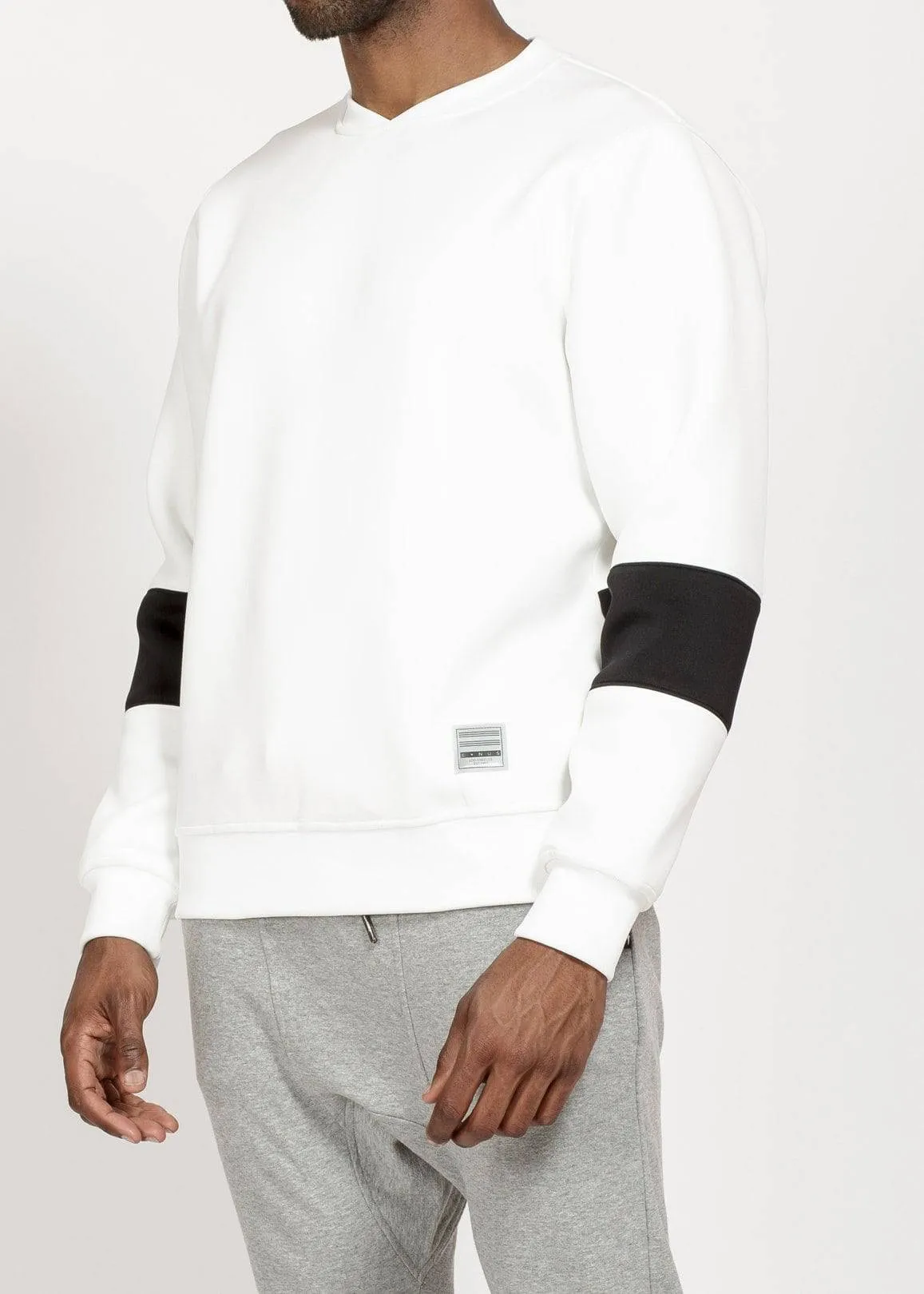 Konus Men's Neoprene Pullover Crew in White