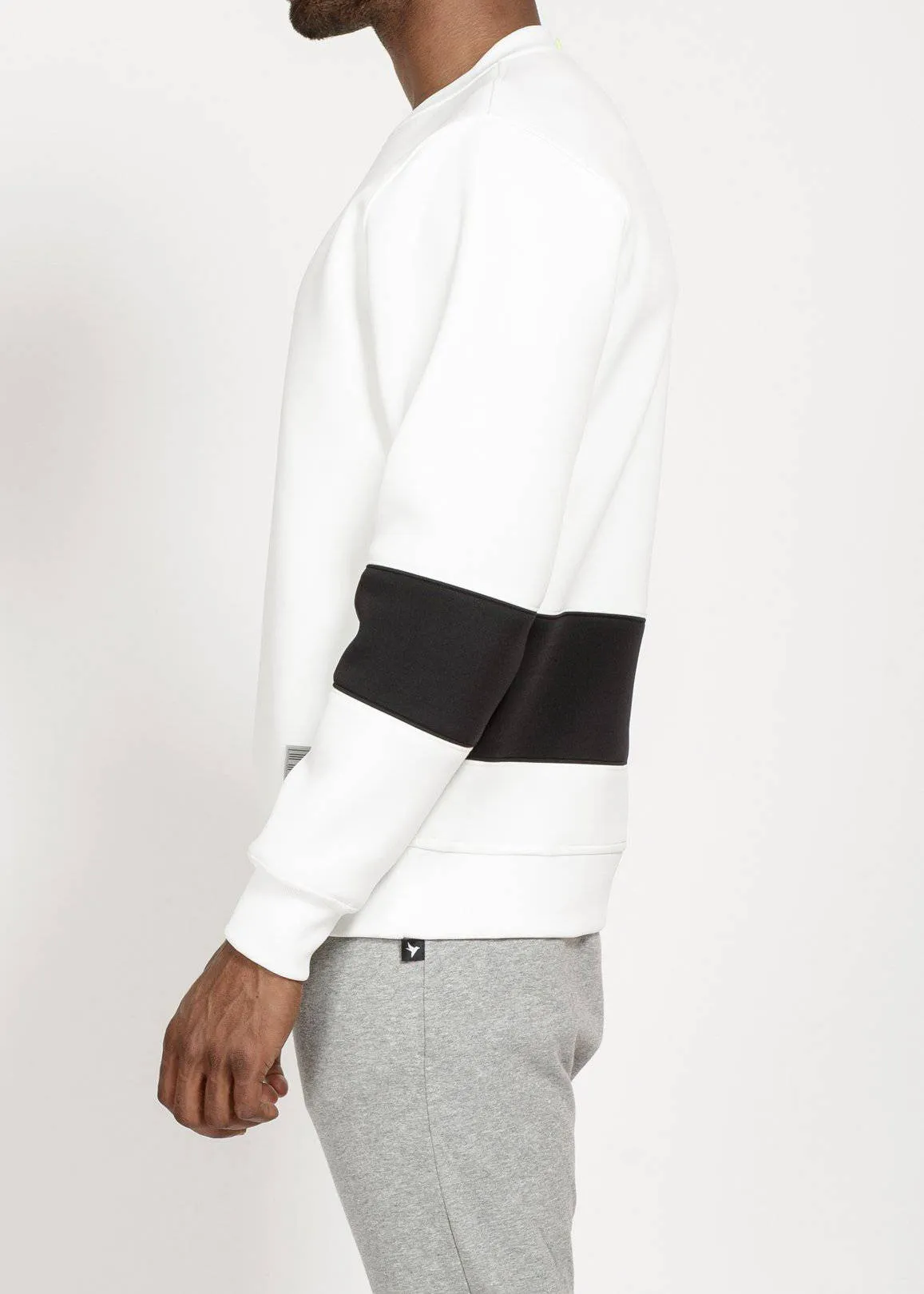 Konus Men's Neoprene Pullover Crew in White