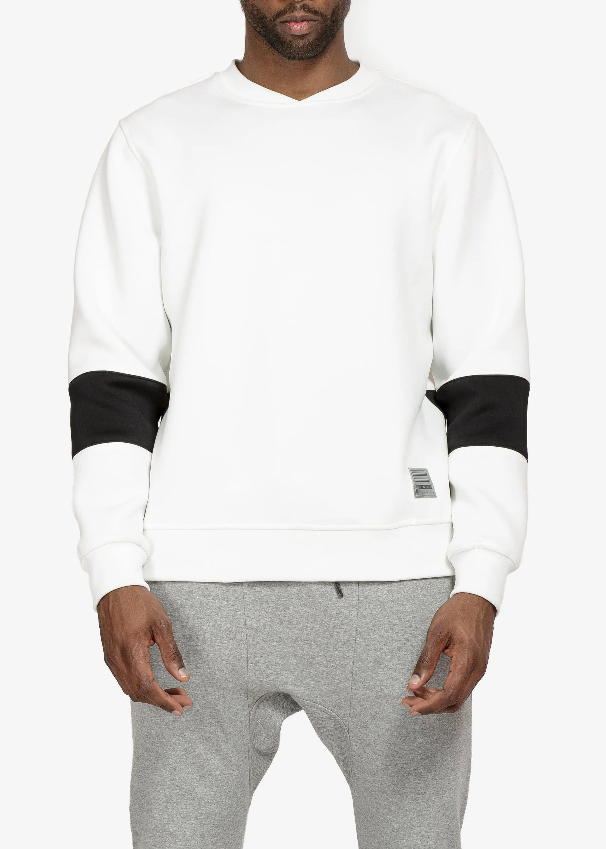 Konus Men's Neoprene Pullover Crew in White