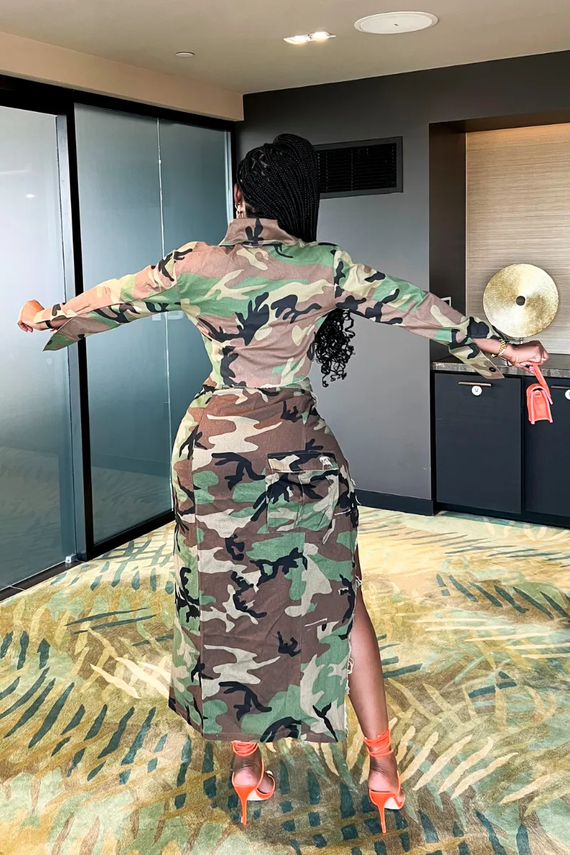 KYLIE CAMO CROP | JACKET