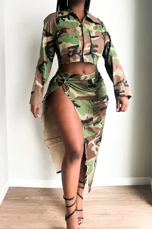 KYLIE CAMO CROP | JACKET