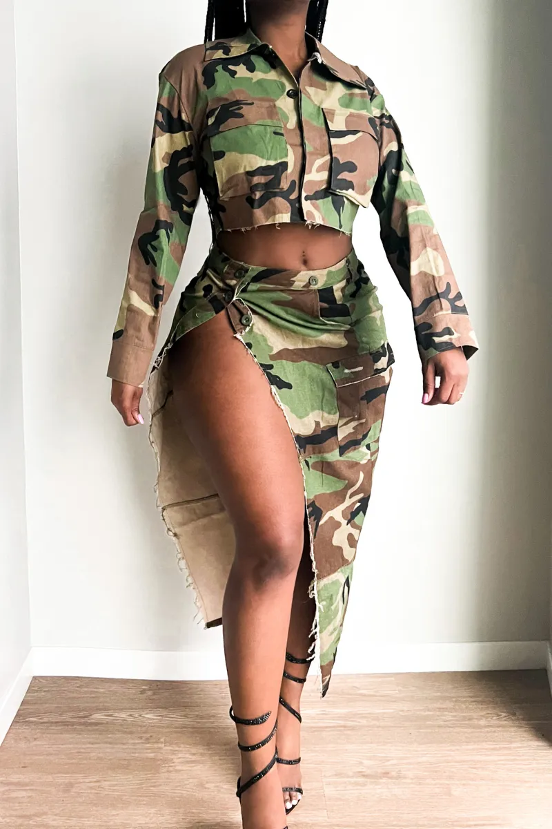 KYLIE CAMO CROP | JACKET
