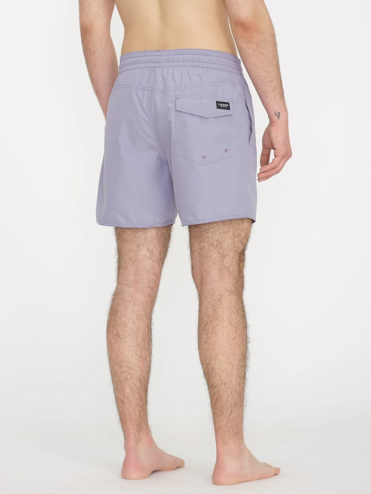 Lido Solid Trunk 16" Boardshort - VIOLET DUST