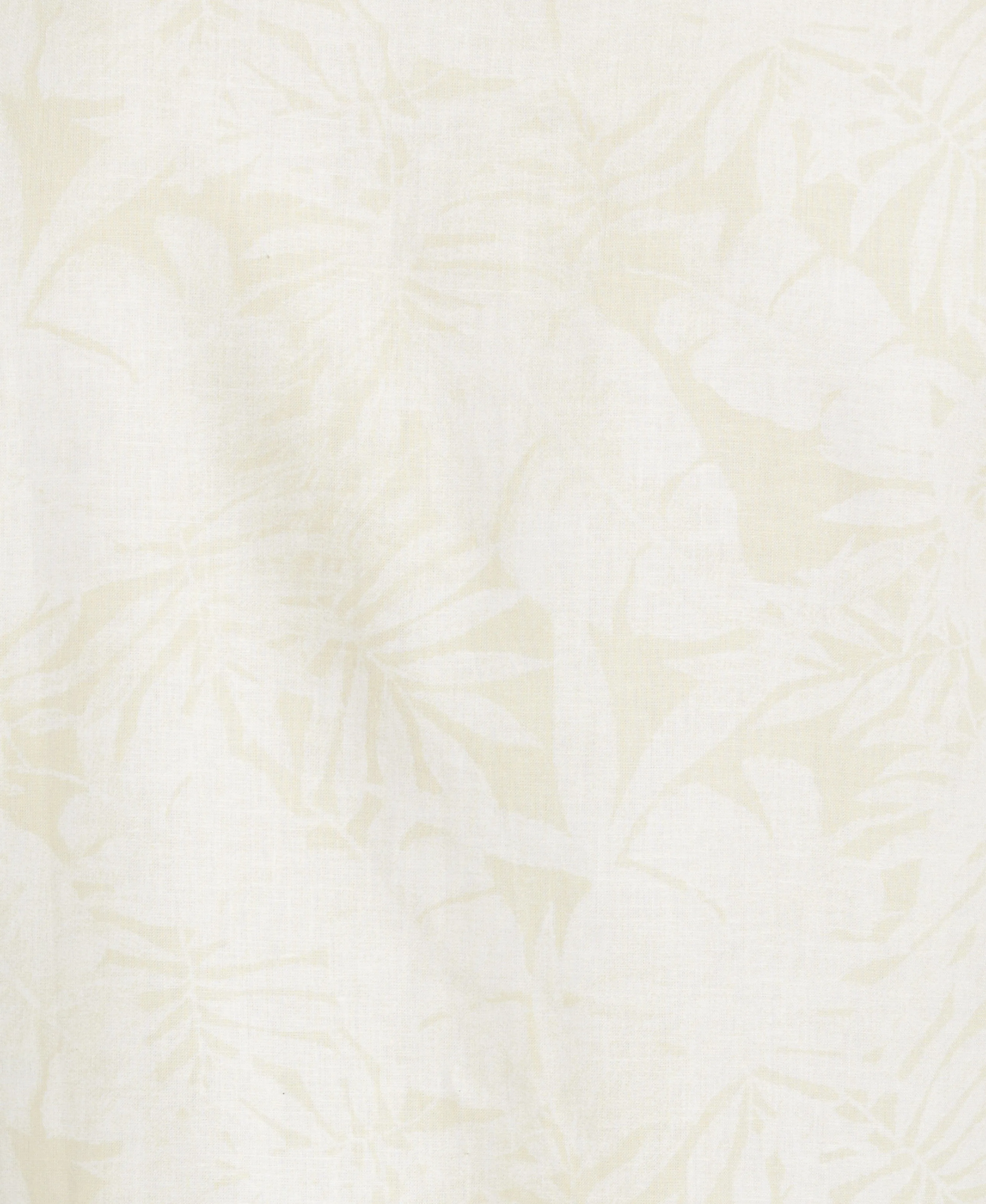 Linen Blend Tonal Multi Leaf Print Shirt
