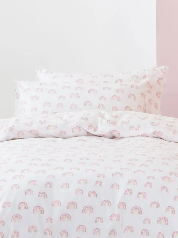 Linen House Rainbow Magic Pink Duvet Cover Set