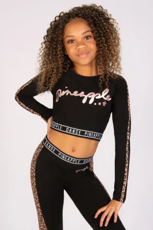 Logo Long Sleeve Crop Top