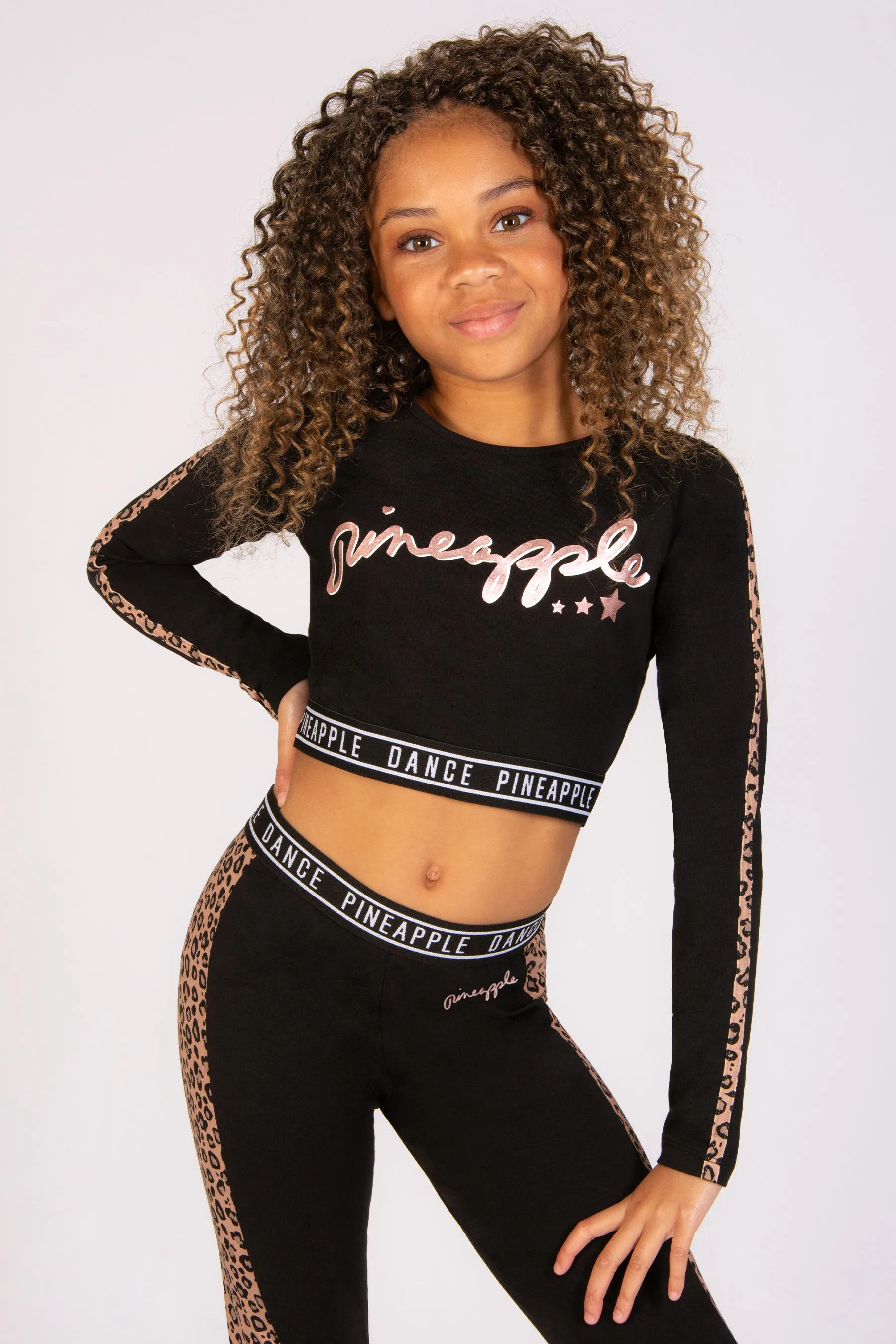 Logo Long Sleeve Crop Top