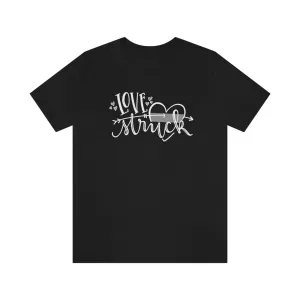 Love Struck © Unisex Top (Thin Silver Line)