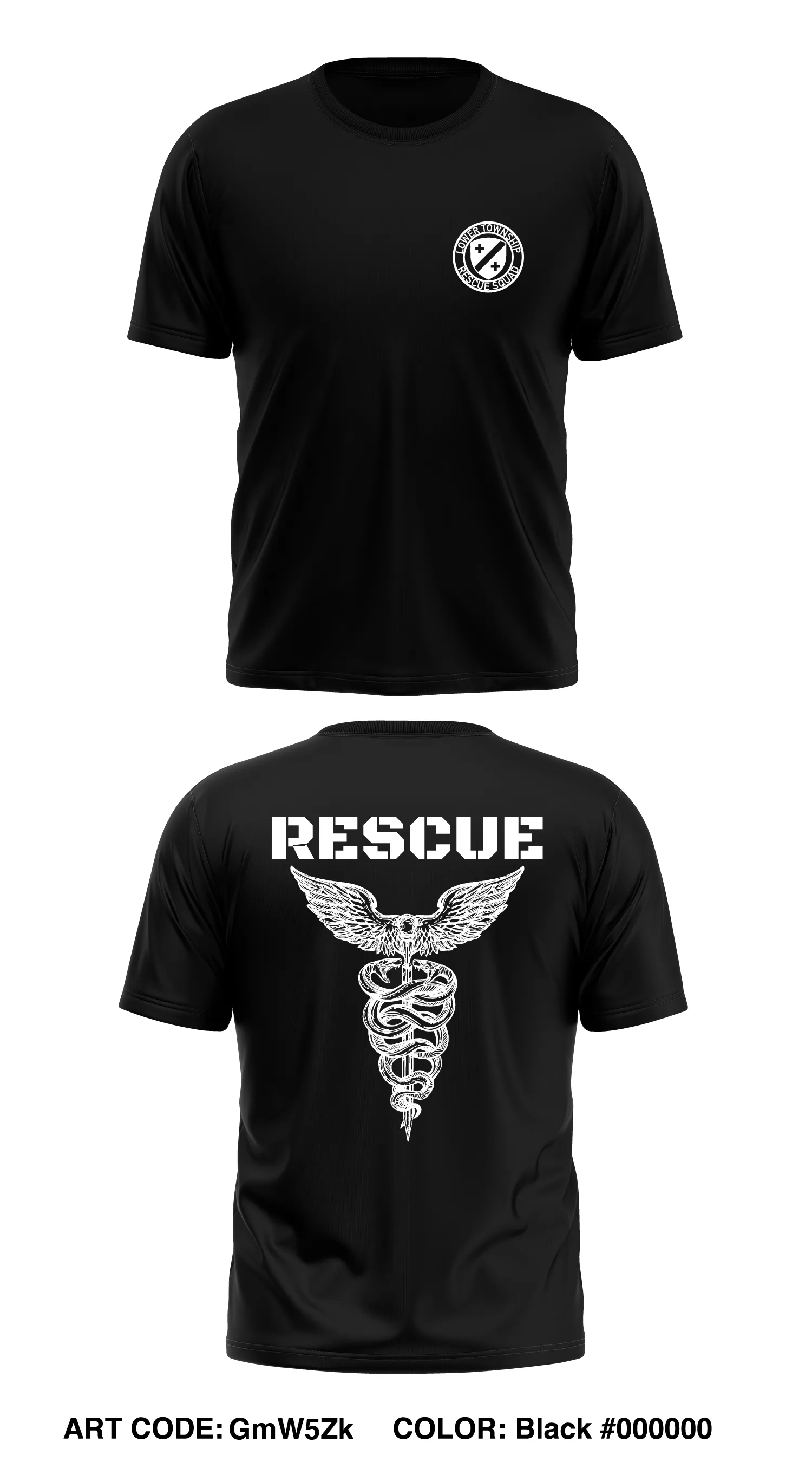 Lower Township Rescue  Store 1 Core Men's SS Performance Tee - GmW5Zk