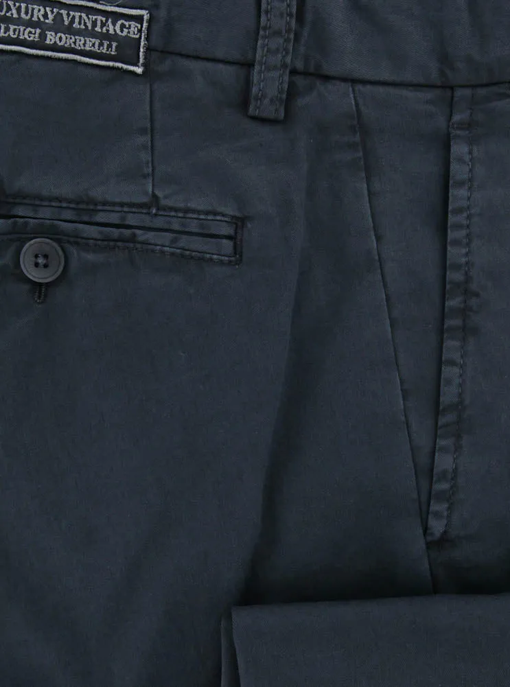 Luigi Borrelli Navy Blue Pants - 36 US / 52 EU