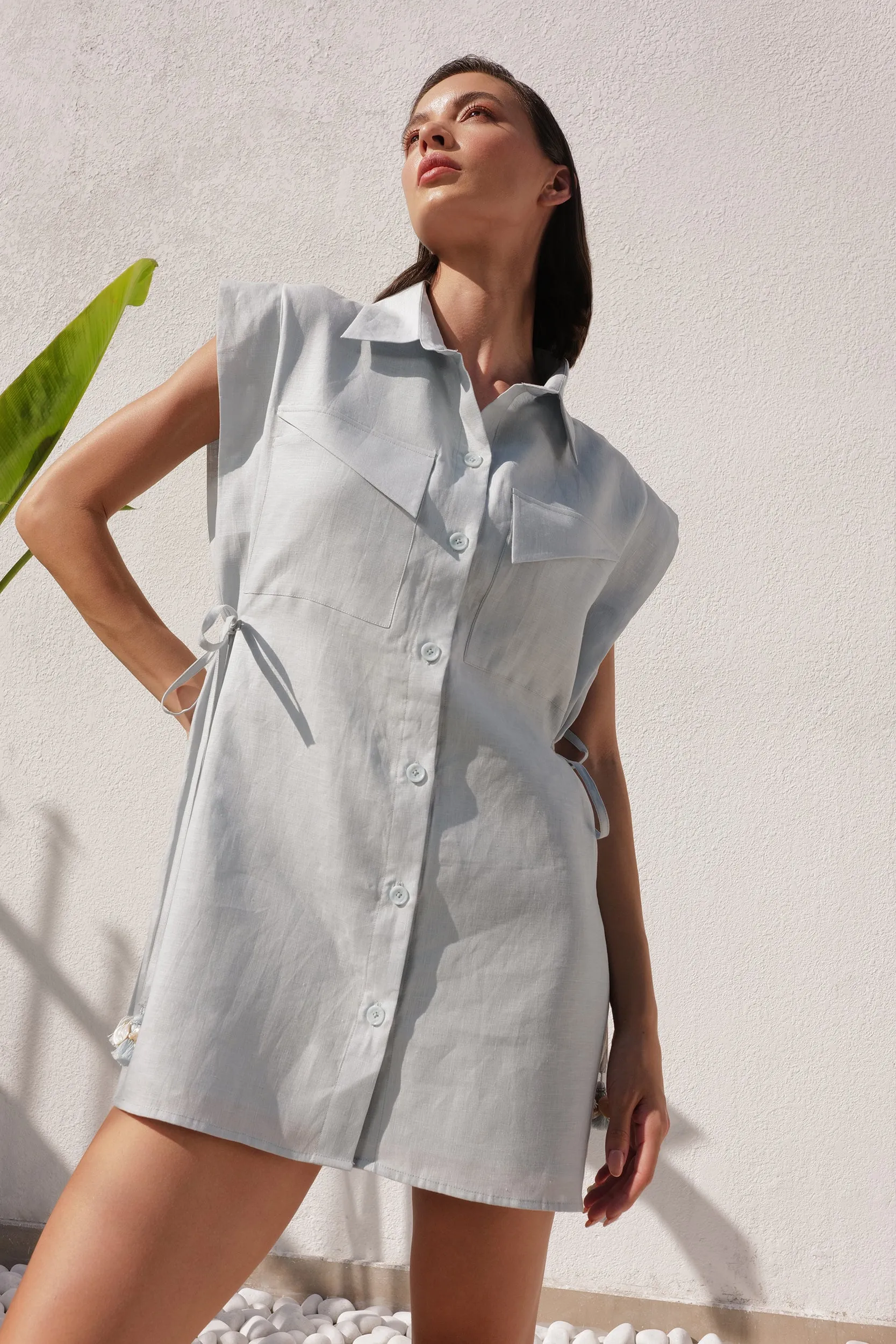 Macau Dress (Soft Blue)