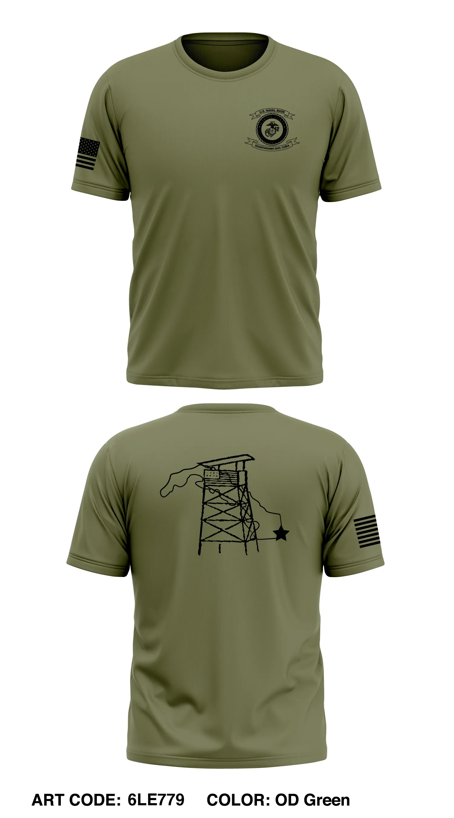 Marine Corps Security Force Company Store 1 Core Men's SS Performance Tee - 6LE779