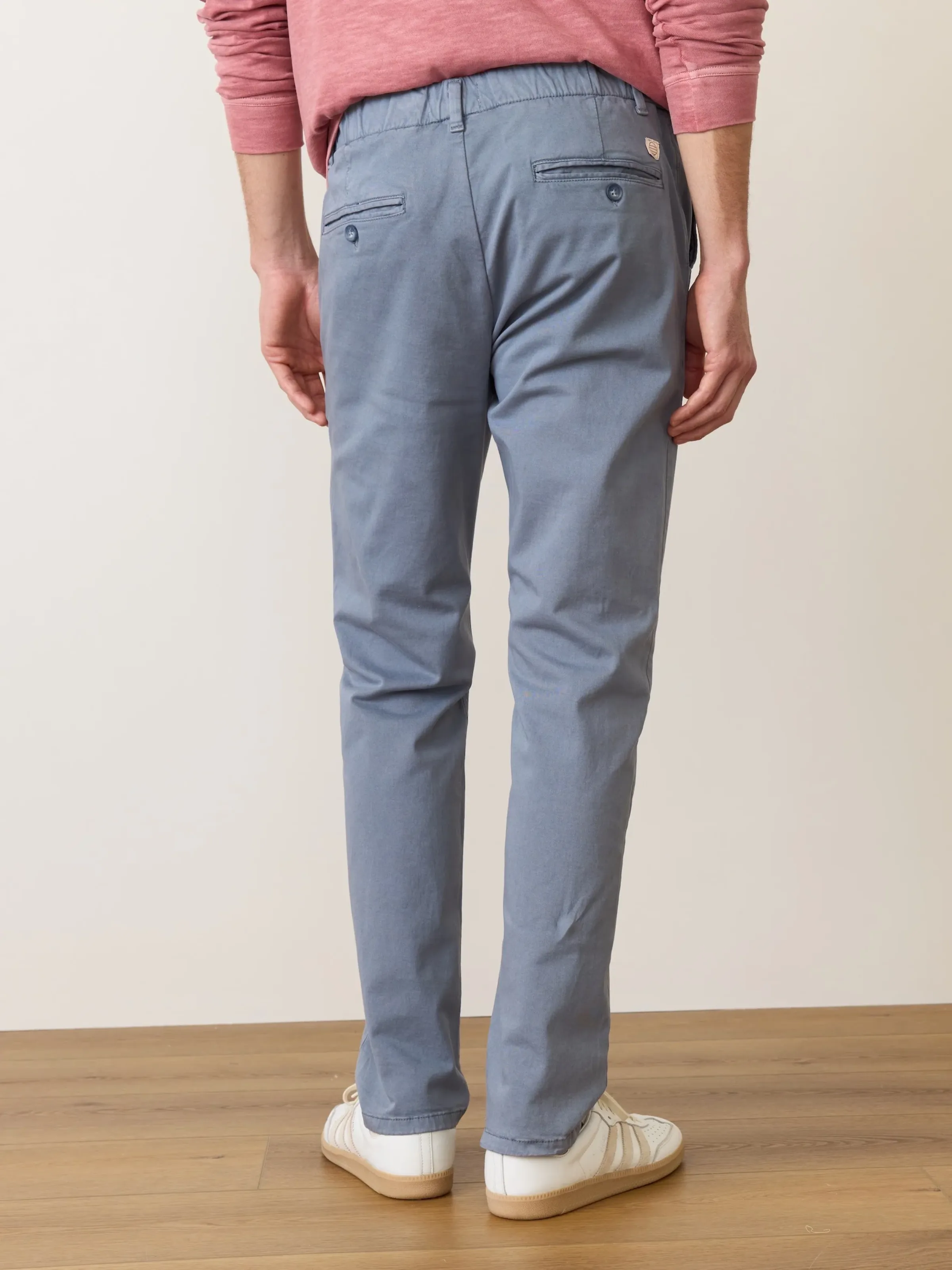 Marine Layer Slim Straight Saturday Twill Chino - China Blue