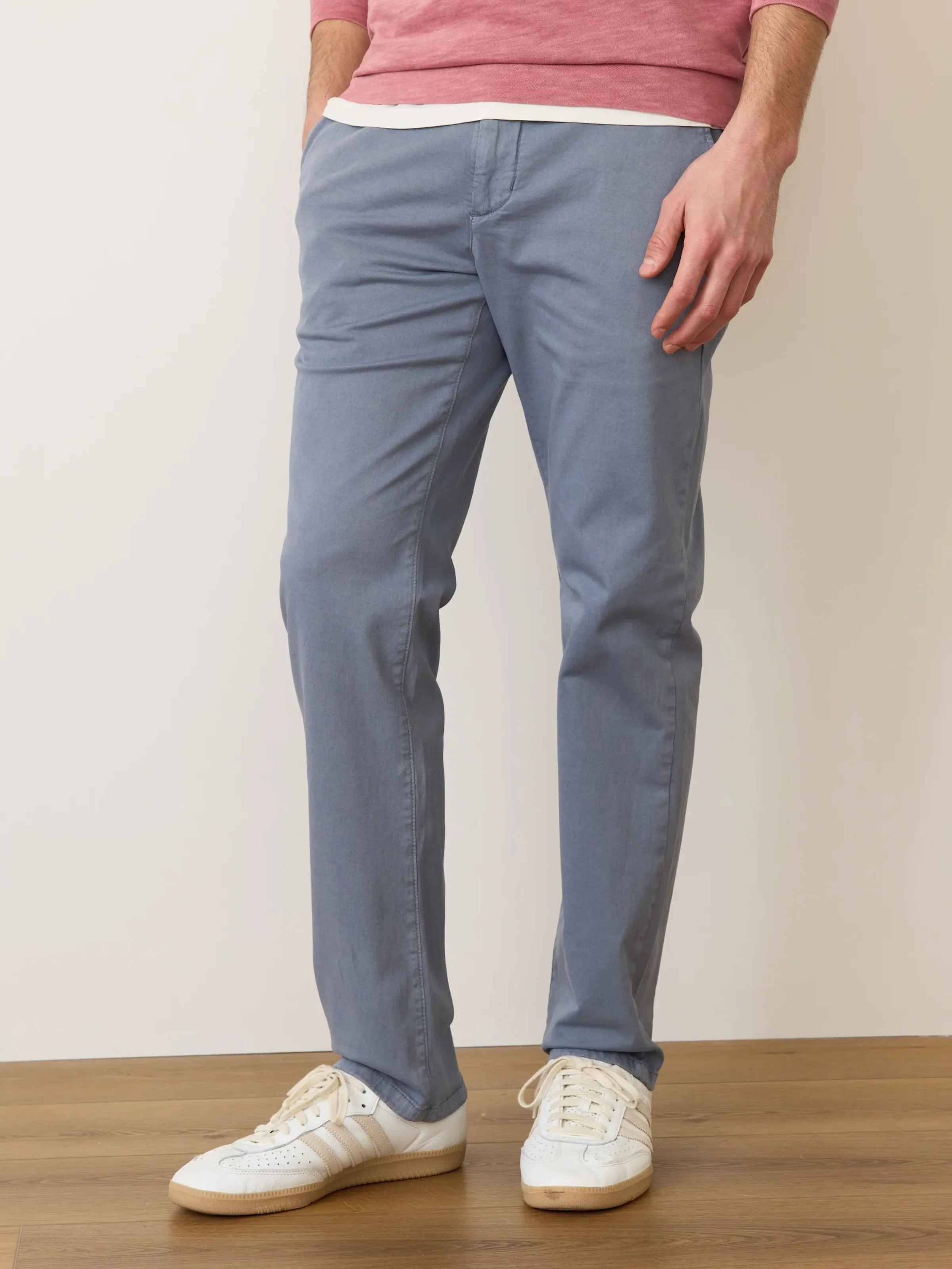 Marine Layer Slim Straight Saturday Twill Chino - China Blue
