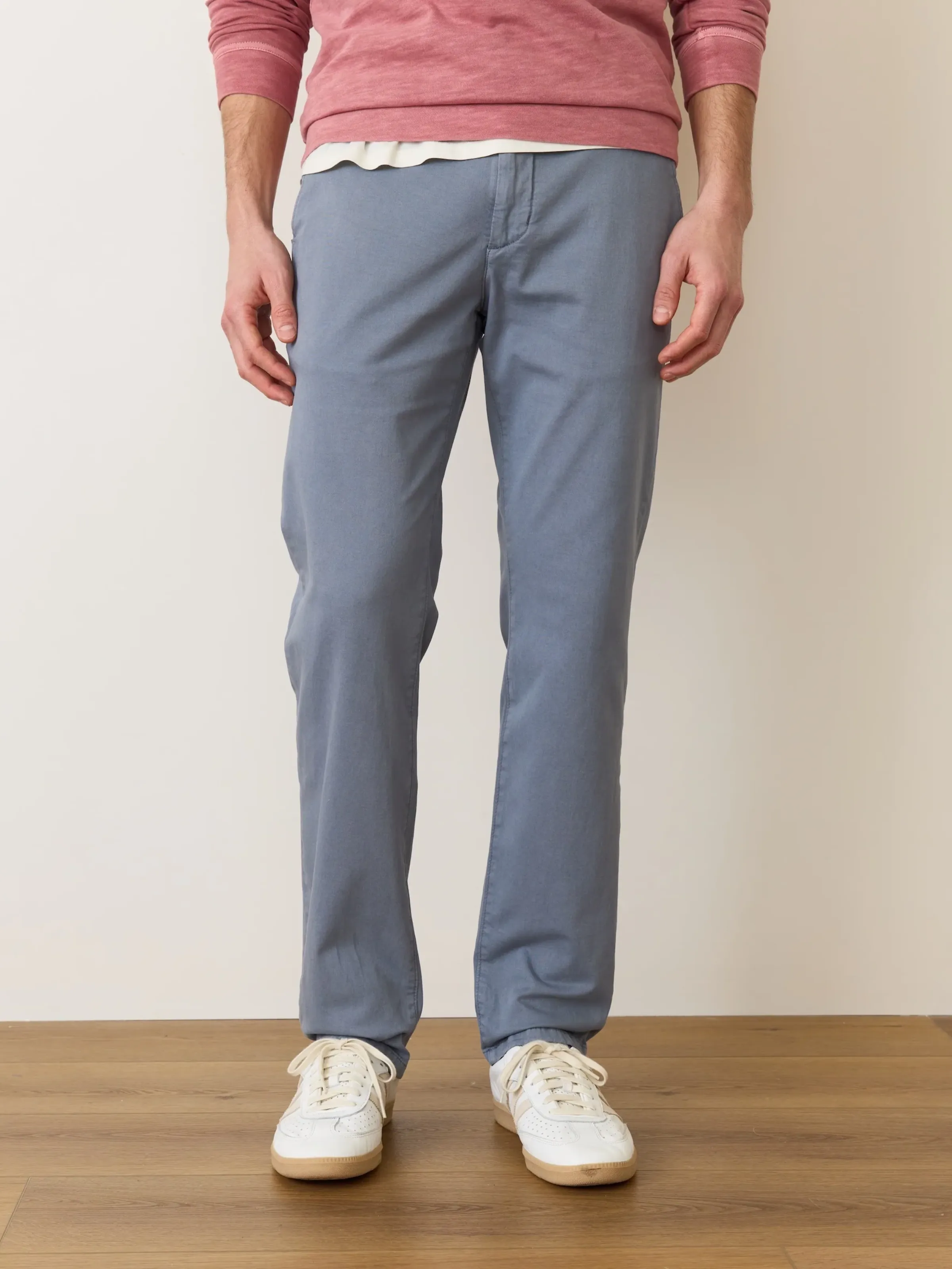 Marine Layer Slim Straight Saturday Twill Chino - China Blue