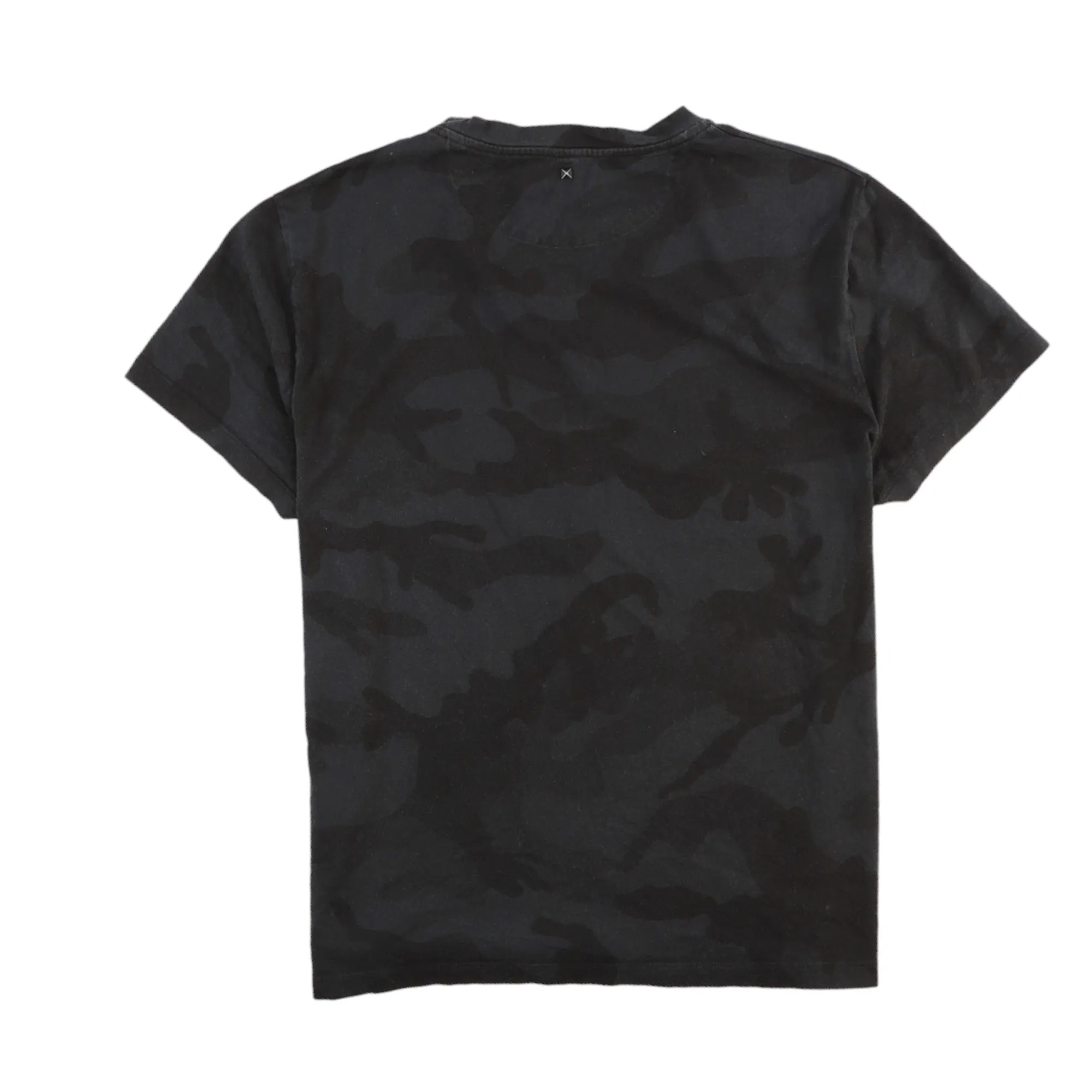 Men's Camouflage T-Shirt Black Size S