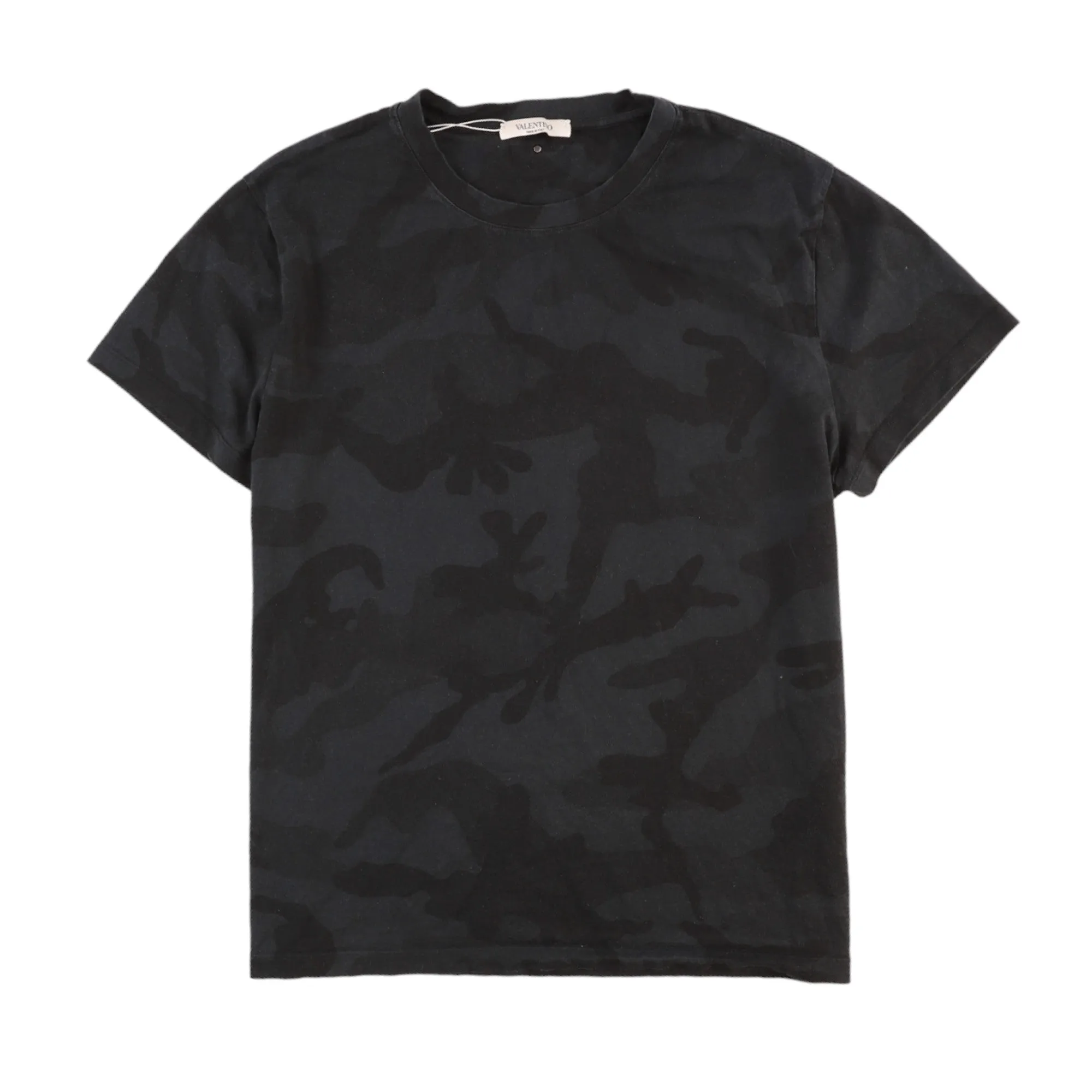Men's Camouflage T-Shirt Black Size S