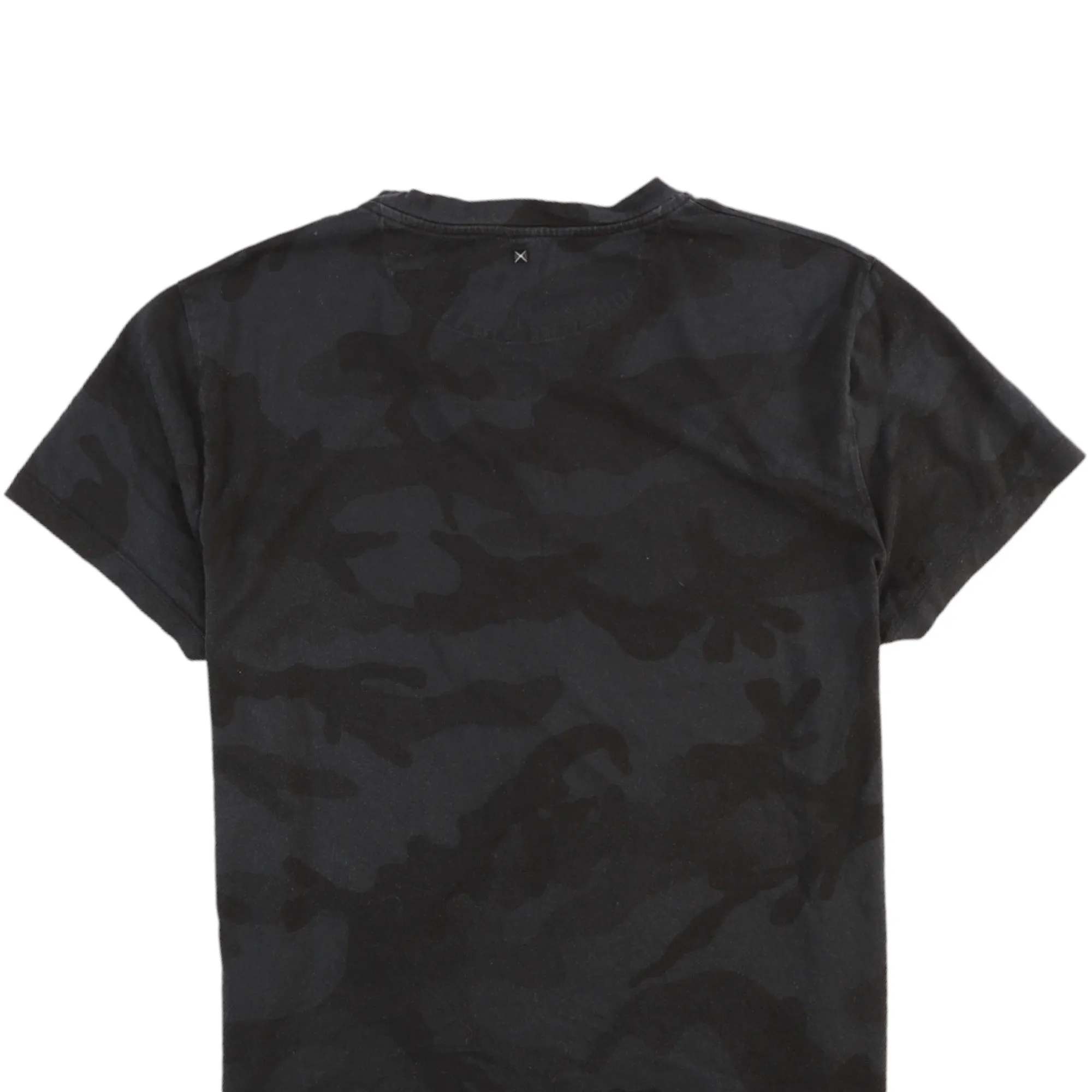 Men's Camouflage T-Shirt Black Size S
