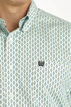 Men's Cinch GEOMETRIC PRINT BUTTON-DOWN WESTERN SHIRT