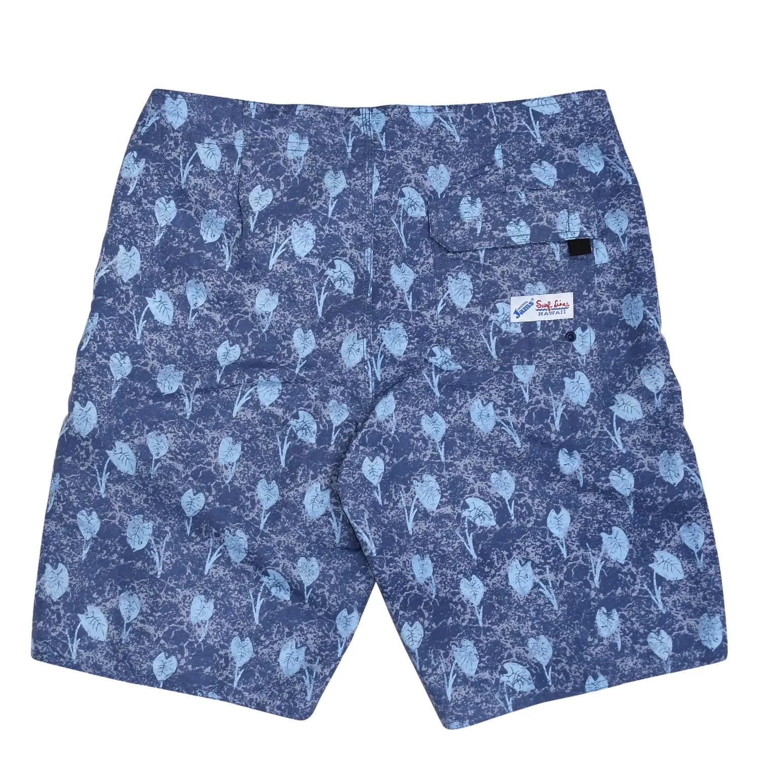 Men's Classic Boardshorts - Taro Leaves Navy