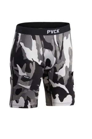 Men's Compression Jock Short - Camo Grey
