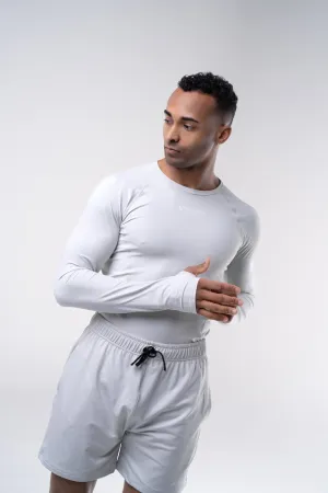 Men's Compression Long Sleeve Shirt - Glacier Grey