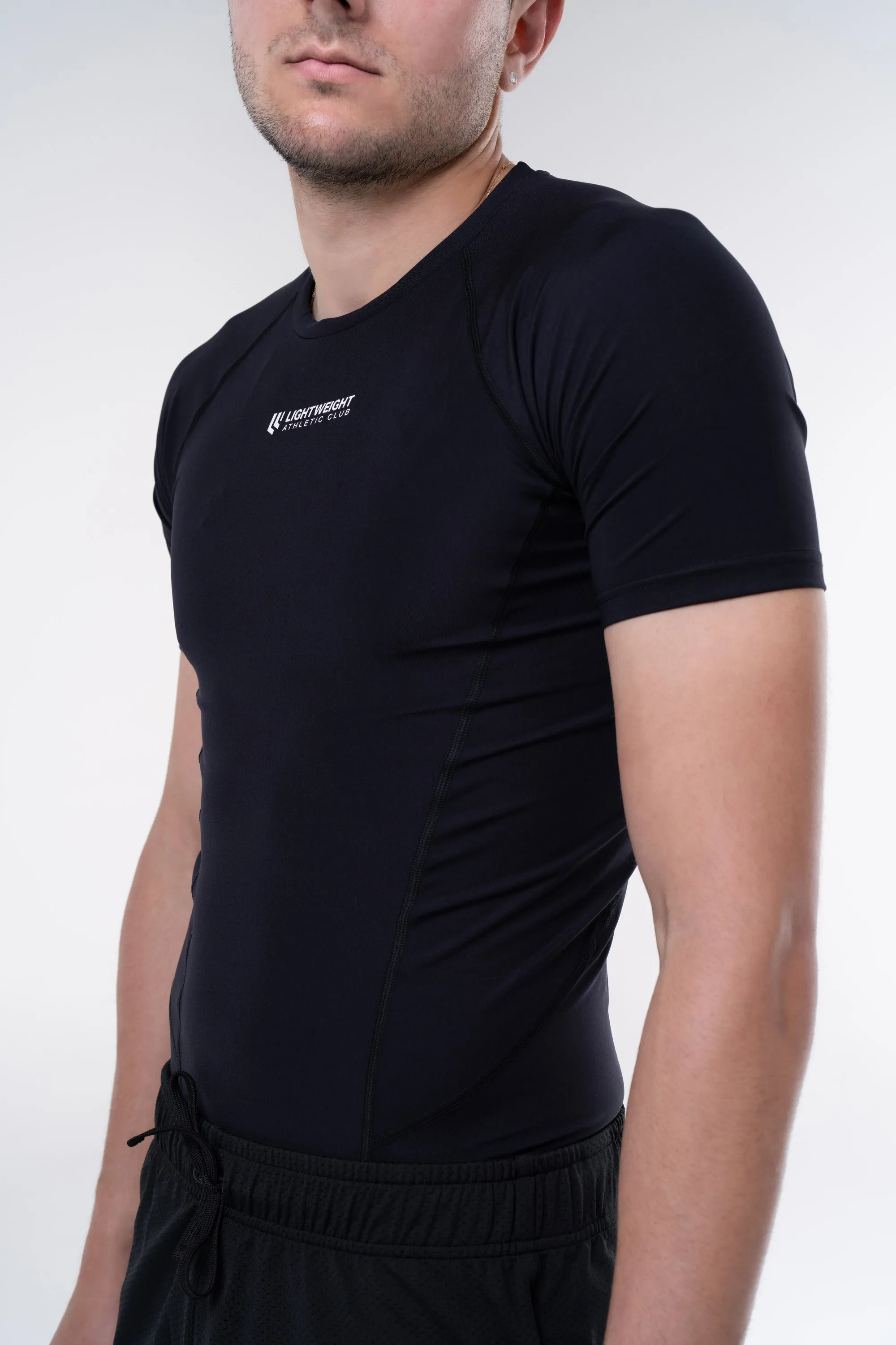 Men's Compression Short Sleeve Shirt - Glacier Grey