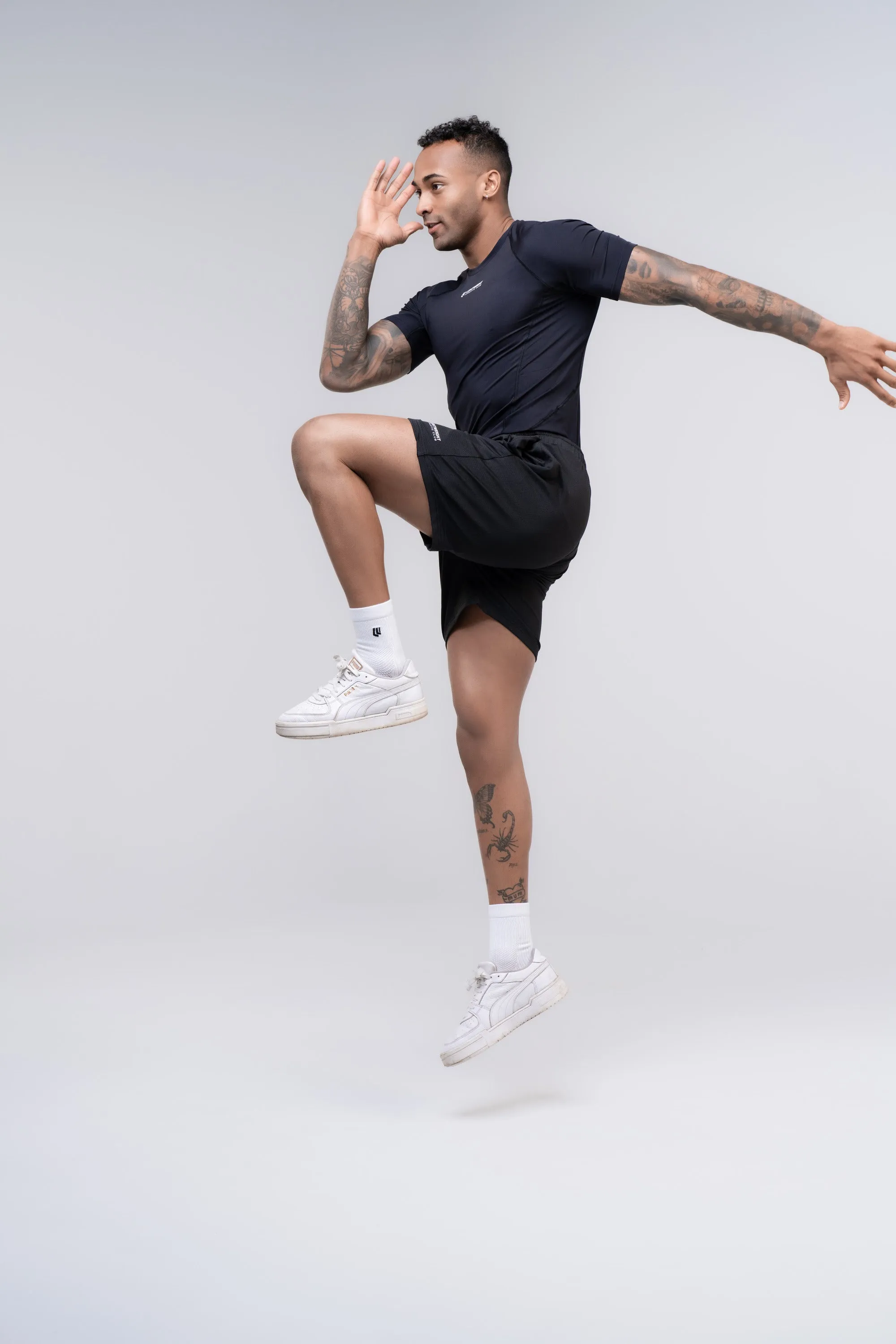 Men's Compression Short Sleeve Shirt - Glacier Grey