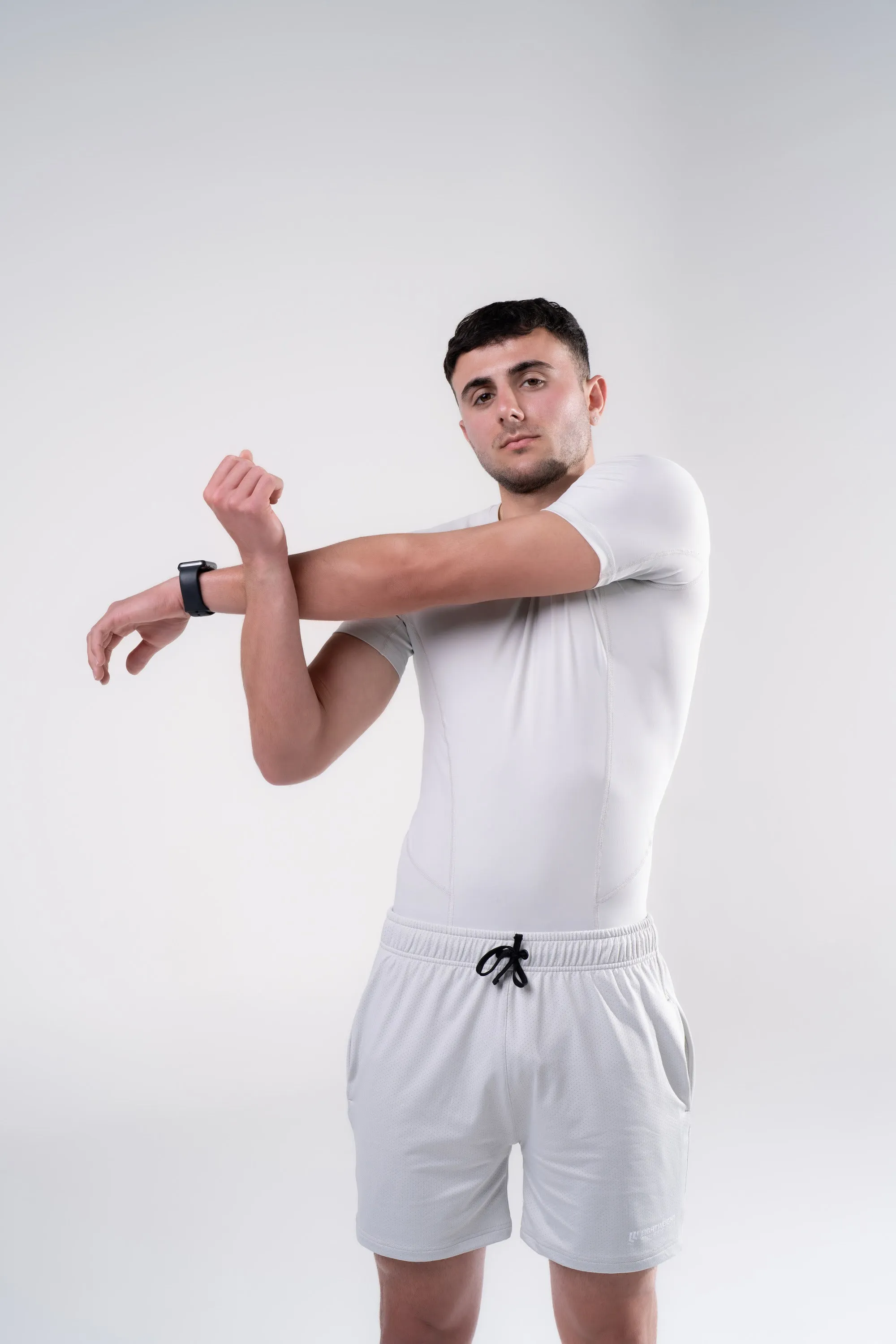 Men's Compression Short Sleeve Shirt - Glacier Grey