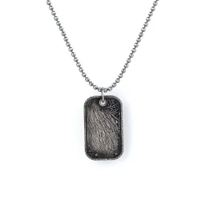 Men's Dog Tag Necklace with Diamonds
