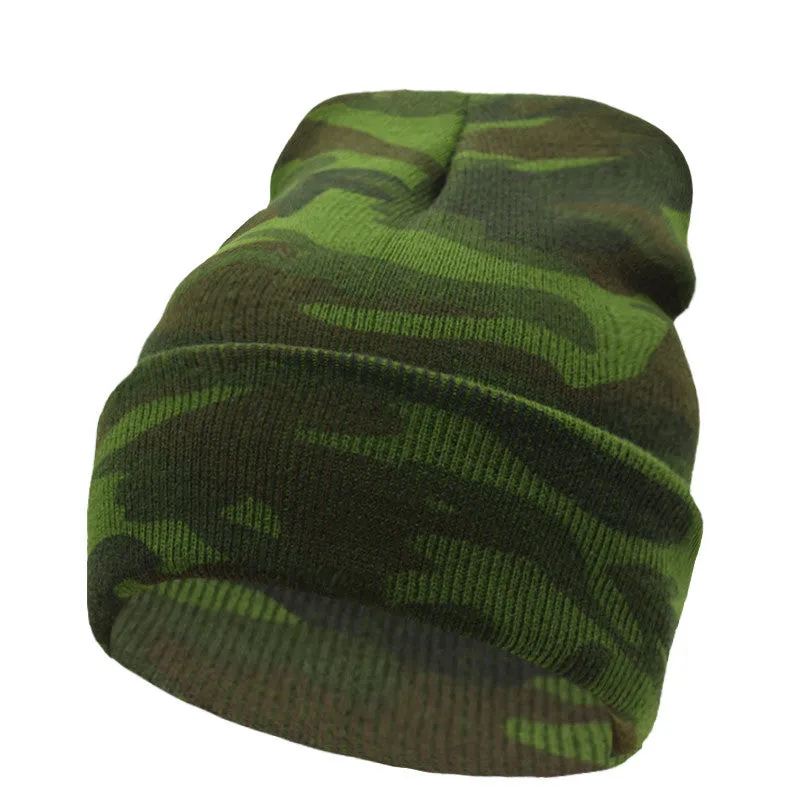 Men's Fashion Army Camouflage Beanie Hat