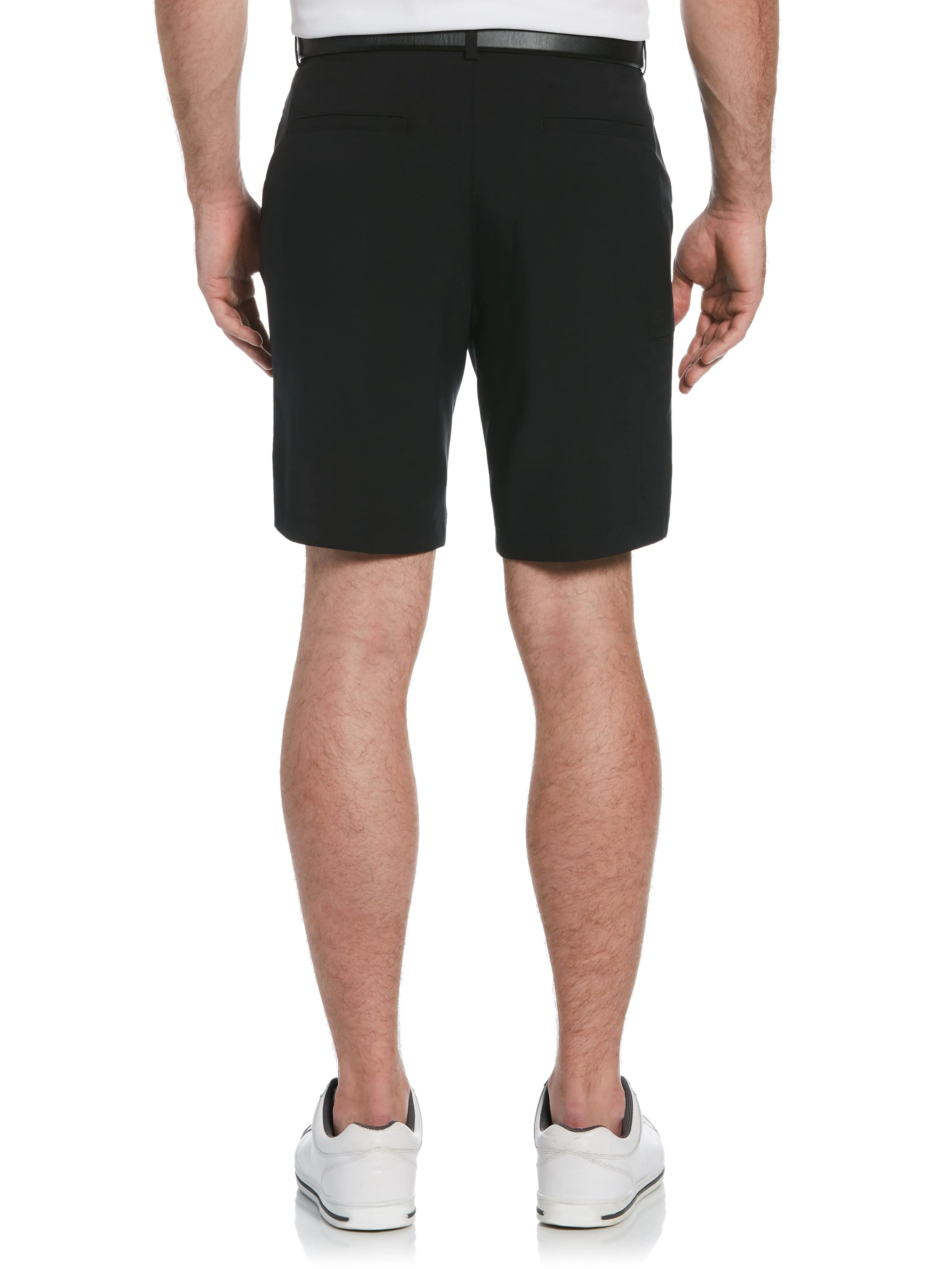 Men's Flat Front Solid Golf Short with Cargo Pocket