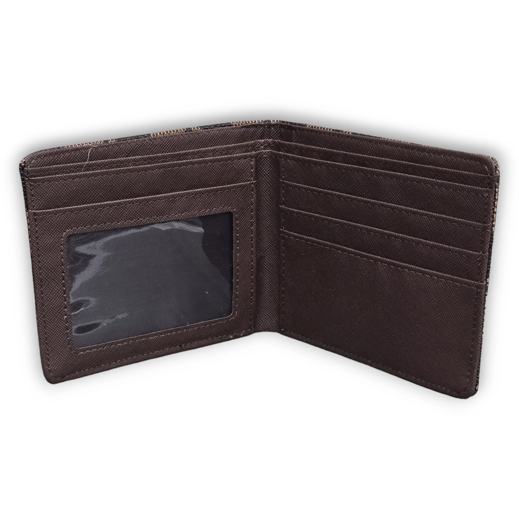 Men's Geometric Pattern Bi-Fold Wallet