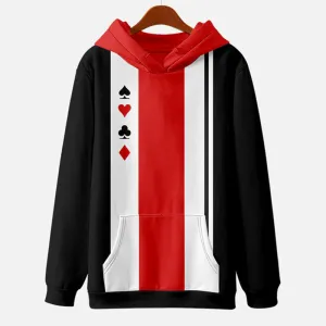 Men's Geometric Print Casual Hoodie