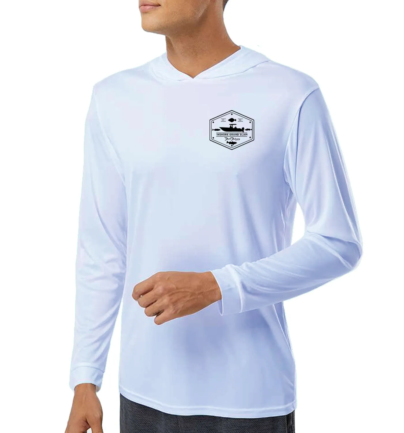 Men's Inshore Grand Slam Pearl Grey Performance Hoodie