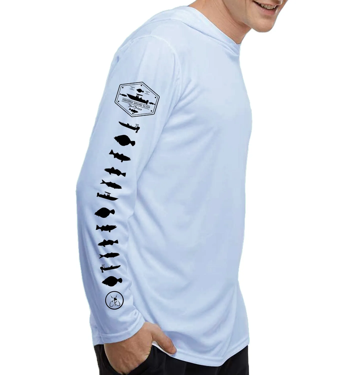 Men's Inshore Grand Slam Pearl Grey Performance Hoodie