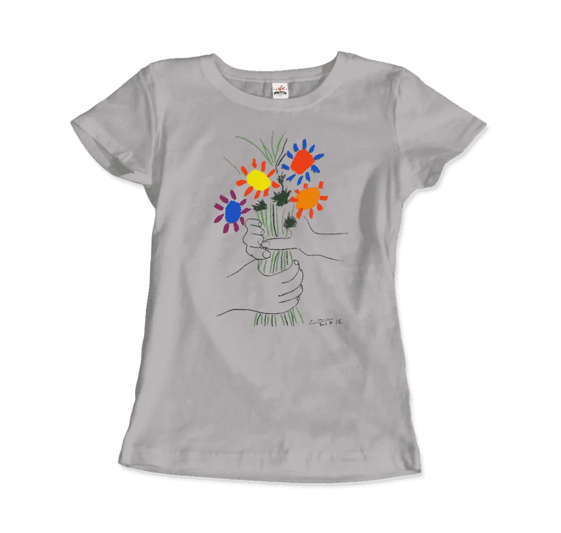 Men's or Women's Pablo Picasso Bouquet of Peace 1958 Artwork T-Shirt- 5 Colros