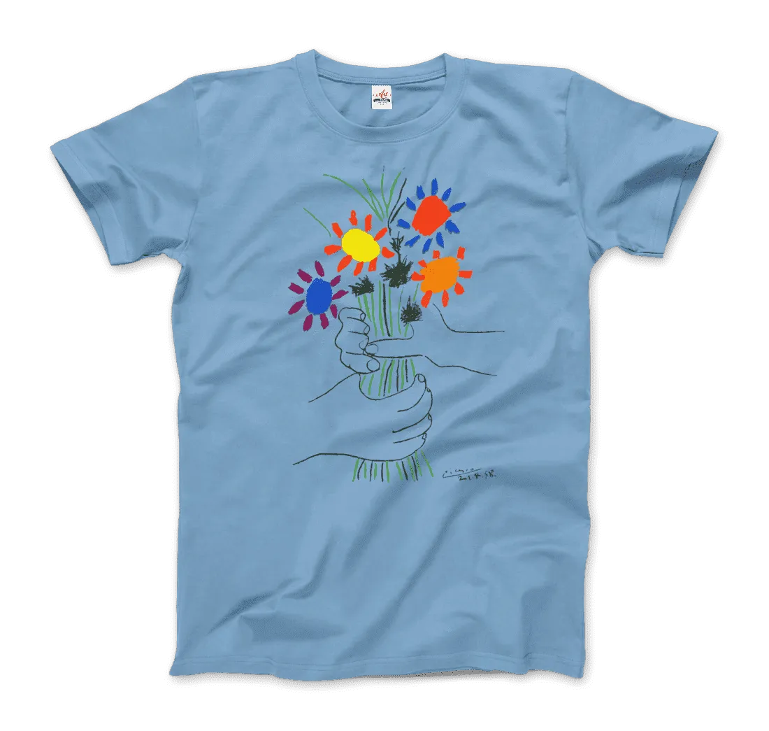 Men's or Women's Pablo Picasso Bouquet of Peace 1958 Artwork T-Shirt- 5 Colros