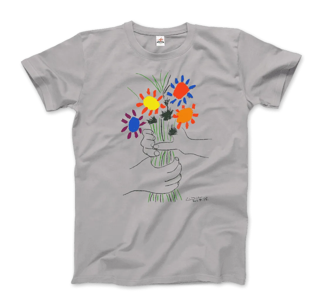 Men's or Women's Pablo Picasso Bouquet of Peace 1958 Artwork T-Shirt- 5 Colros